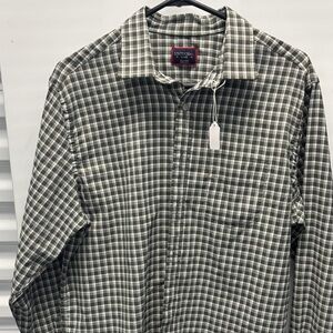 UNTUCKit Men's Black and White Checkered Shirt